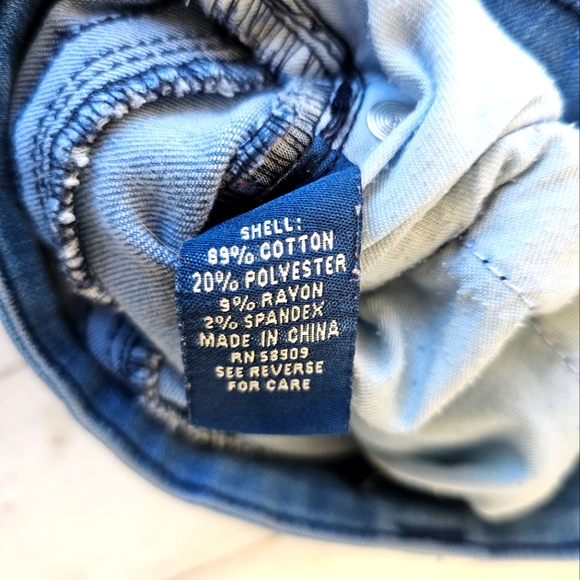 Reba Blue Denim Skinny Jeans Light Wash Super Soft & Stretchy Mid-High Rise 6 - Picture 8 of 8
